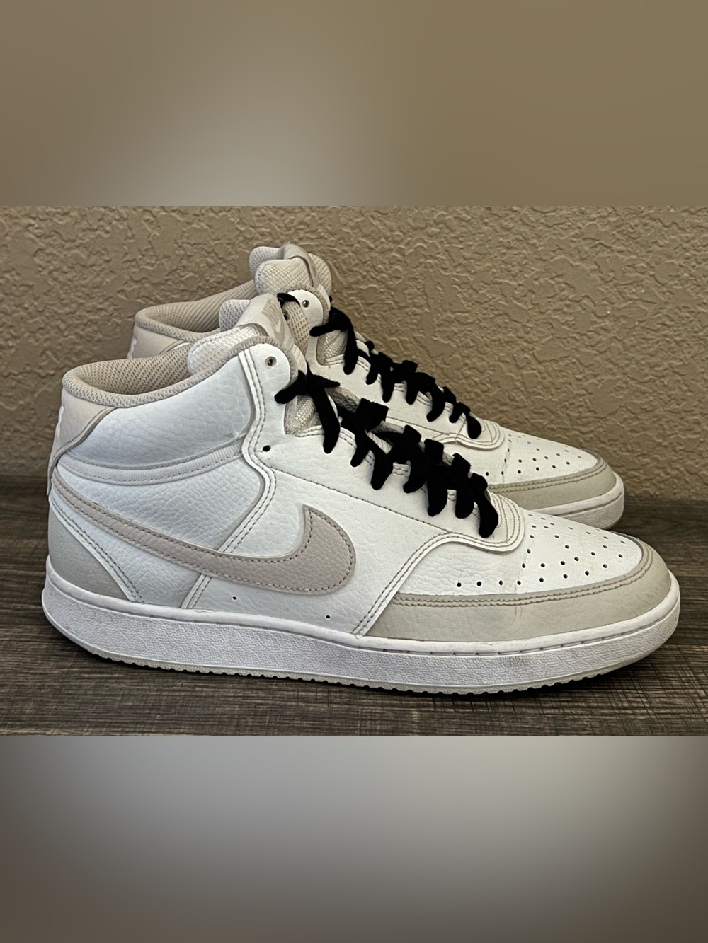 Nike Court Vision Mid White Light Orewood Brown